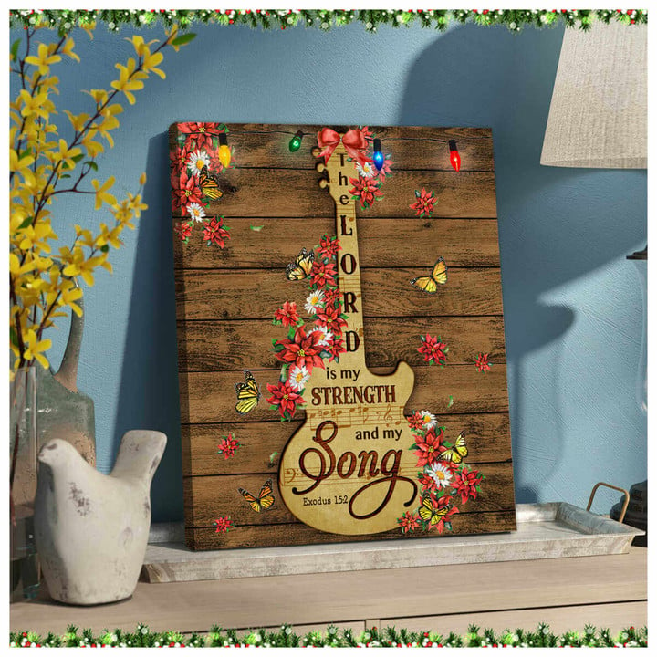 The Lord Is My Strength And My Song Canvas Wall Art Decor Dhg 2105 | PB Canvas