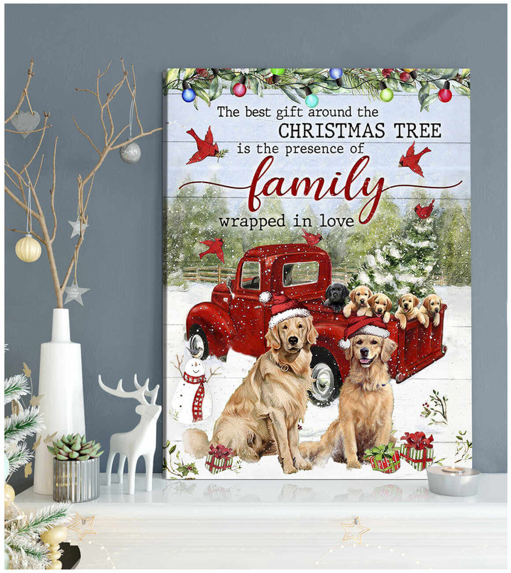 The Best Gift Around The Christmas Tree Canvas Wall Art Dhg 2101 | PB Canvas