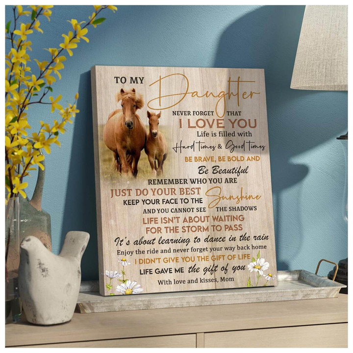 Canvas Horse To My Daughter Dhg 1579 | PB Canvas