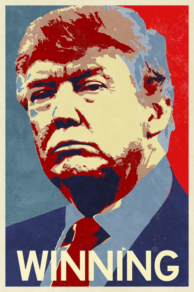 Donald Trump For President Winning Campaign Canvas Canvas Print | PB Canvas