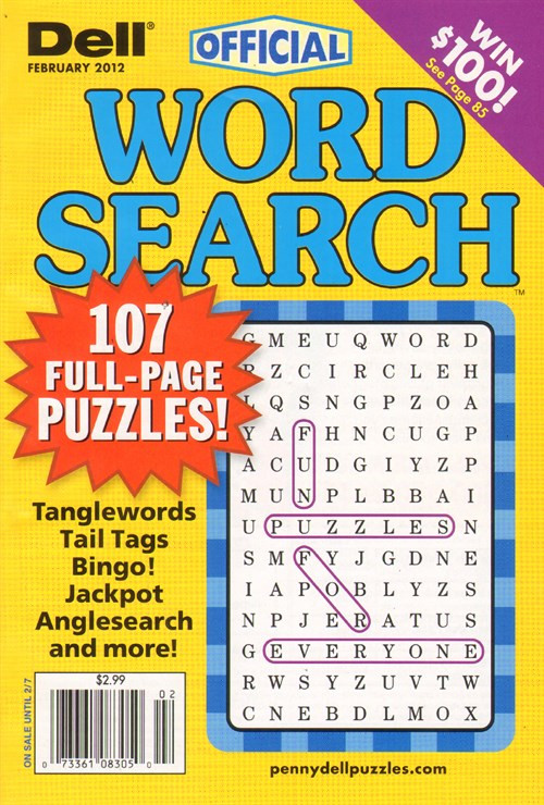 Dell Official Word Search Puzzles Personal Canvas Magazine Canvas Canvas Print | PB Canvas