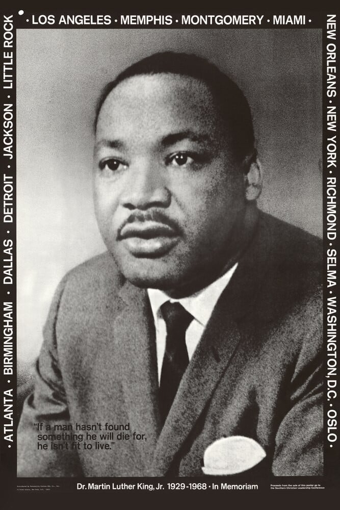 Martin Luther King Mlk 1968 Memorial Retro Vintage Canvas Canvas Print | PB Canvas