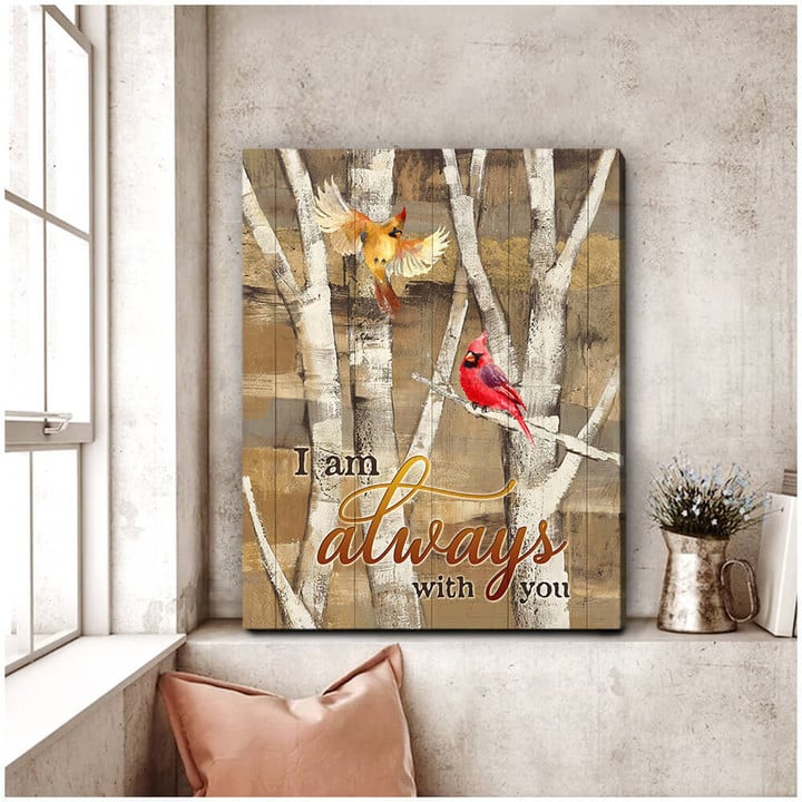 Canvas Cardinal I Am Always With You Dhg 1550 | PB Canvas