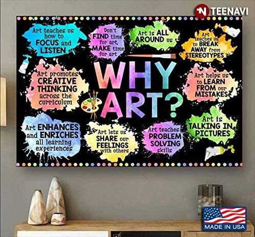 Monasa Colourful Painting Why Art Art Teaches Us How To Focus And Listen Canvas Gift For Men Women On Birthday Xmas Art Print Size X | PB Canvas