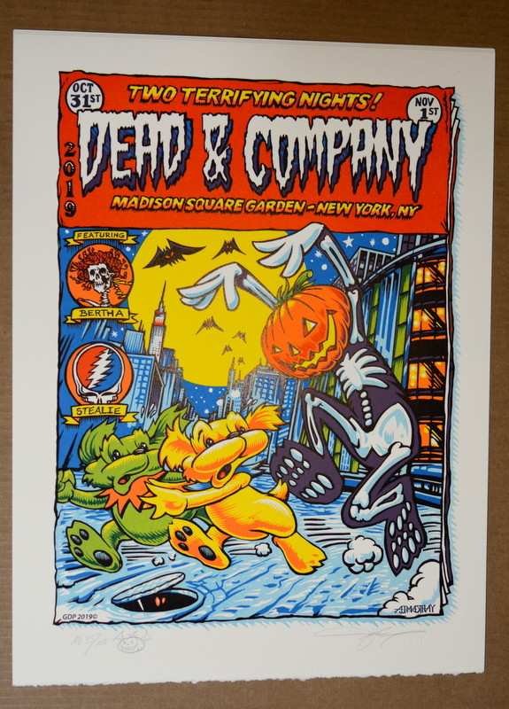 Dead And Company Madison Sq Garden 2019 Artist Edition Aj Masthay Tour Canvas Canvas Print | PB Canvas