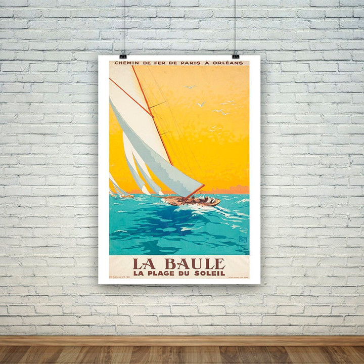 La Baule Sailing Yachts Travel Print Canvas Canvas Print | PB Canvas