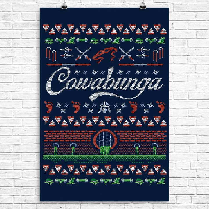 Cowabunga Christmas Canvas Canvas Print | PB Canvas