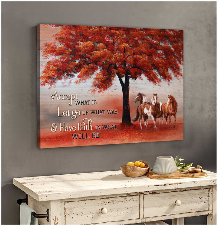 Accept What Is Horse Canvas Wall Art Decor Dhg 1370 | PB Canvas