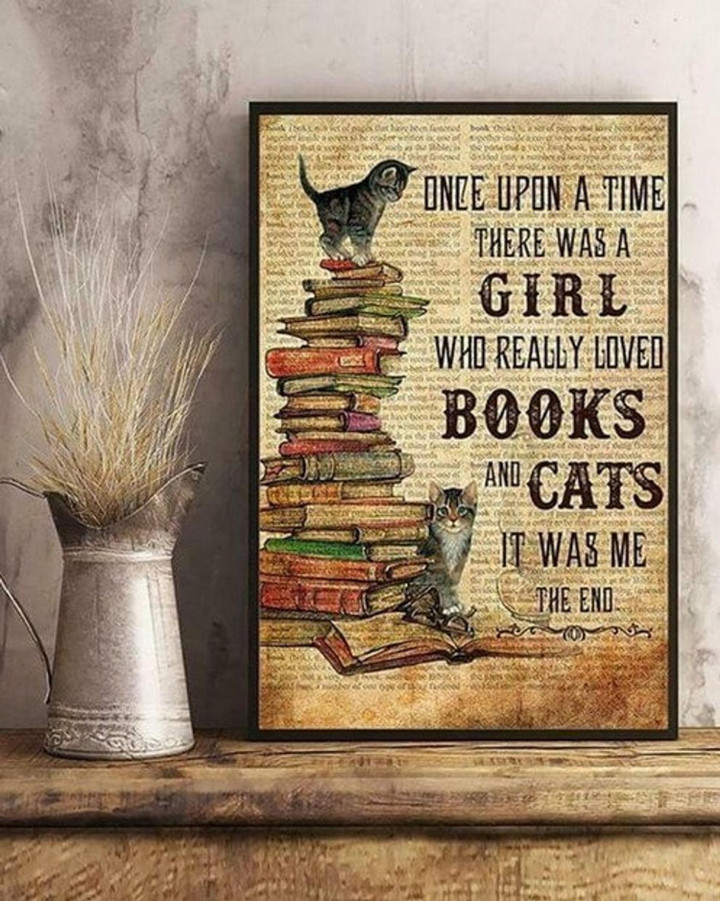 Once Upon A Time There Was A Girl Who Really Loved Books And Cat Loved Books And Turtle Loved Books And Penguin Canvas Canvas Wall Decor | PB Canvas