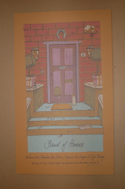 Band Of Horses Berlin Printers Proof Lars P Krause 2008 Tour Canvas Canvas Print | PB Canvas