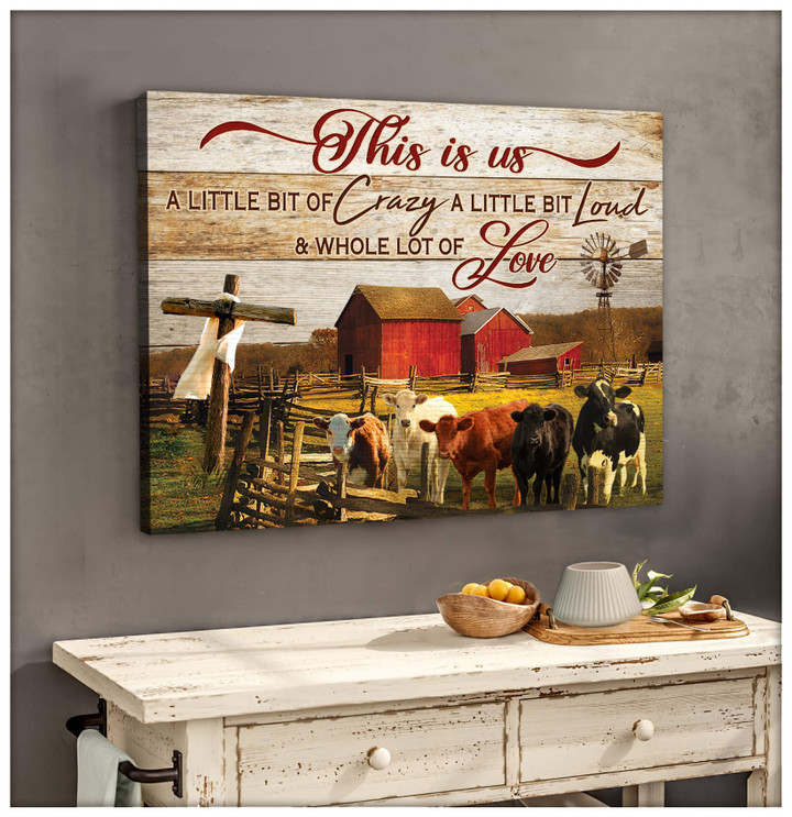 Canvas Farm And Cow This Is Us Dhg 1567 | PB Canvas