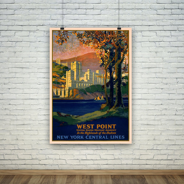 West Point Vintage American Military Academy Print Canvas Canvas Print | PB Canvas