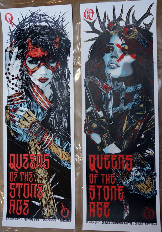 Queens Of The Stone Age 2 Set Matching Numbers 2017 Rhys Cooper Melbourne And Darwin Canvas Canvas Print | PB Canvas