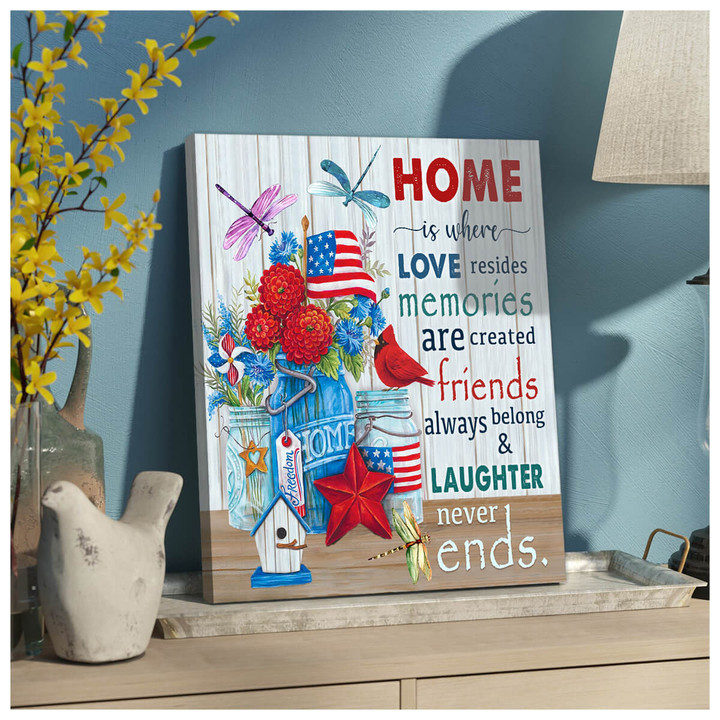 Canvas Dragonfly Home Is Where Love Resides Dhg 1562 | PB Canvas