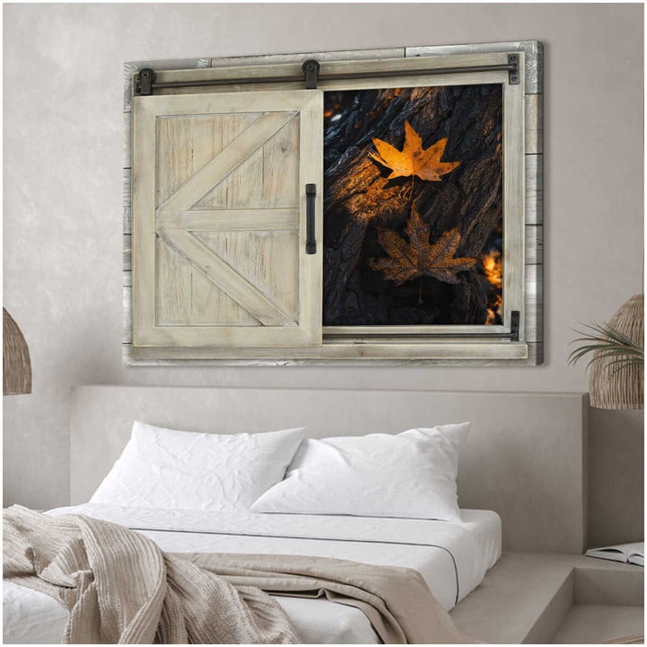 Canvas Wall Decor Window Yellow End Of The Season Leaves Dhg 1630 | PB Canvas