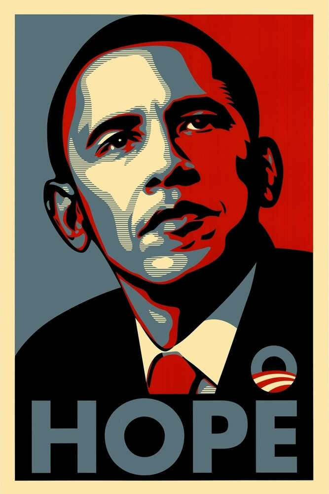 Barack Obama Hope Political Campaign Art Canvas Canvas Print 2 | PB Canvas