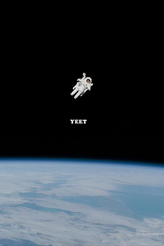 Yeet Me Into Space Astronaut Funny Dank Meme Canvas Canvas Print | PB Canvas