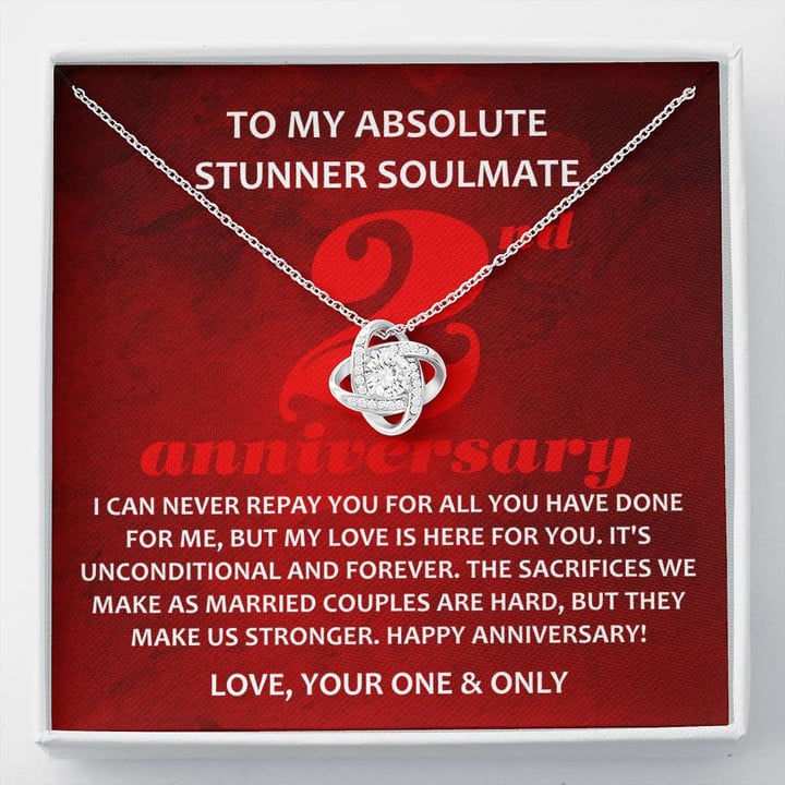 To My Absolute Stunner Soulmate, 2 Year Anniversary Gift, Anniversary Gift For Boyfriend Of 2 Years, Sobriety Gift For Husband - Buy Now