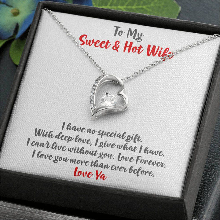 Heart Pendant Necklace, Forever Together, Birthday Gift For Future Wife, Anniversary Gifts, To My Future Wife Necklace, Present For , Heart Necklace
