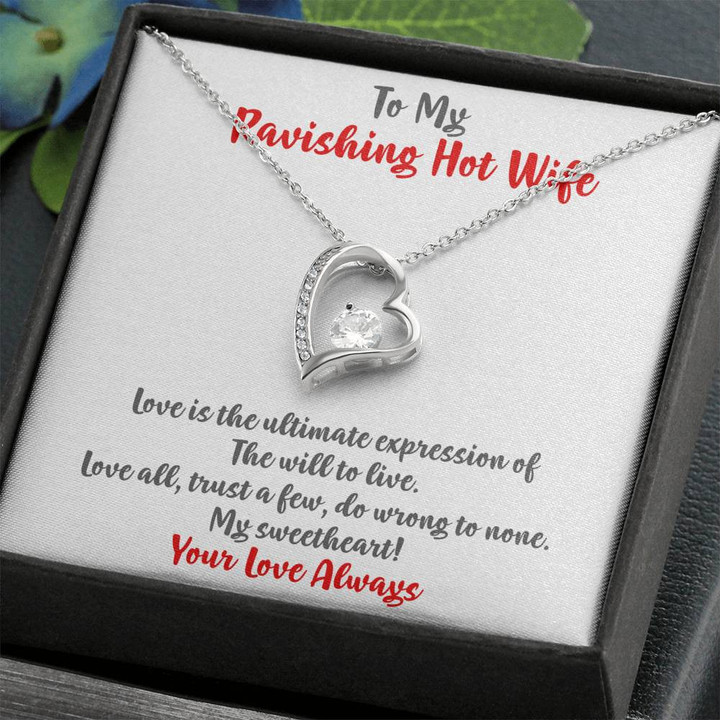 To My Wife Necklace, Gift For Wife, Anniversary Gift For Wife, Birthday Gift For Wife, Gift For Wife, Necklace For Wife , Heart Necklace