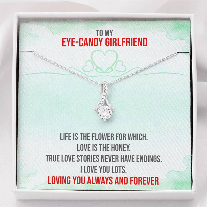 Eye-Candy Girlfriend,To My Girlfriend,Soulmate Necklace,Anniversary Gifts,Christmas Gift Alluring Beauty Necklace