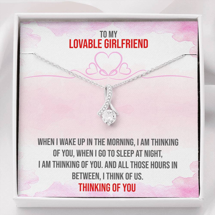Lovable Girlfriend,To My Girlfriend,Girlfriend Necklace Pendant,Anniversary Gifts,Christmas Gift Alluring Beauty Necklace