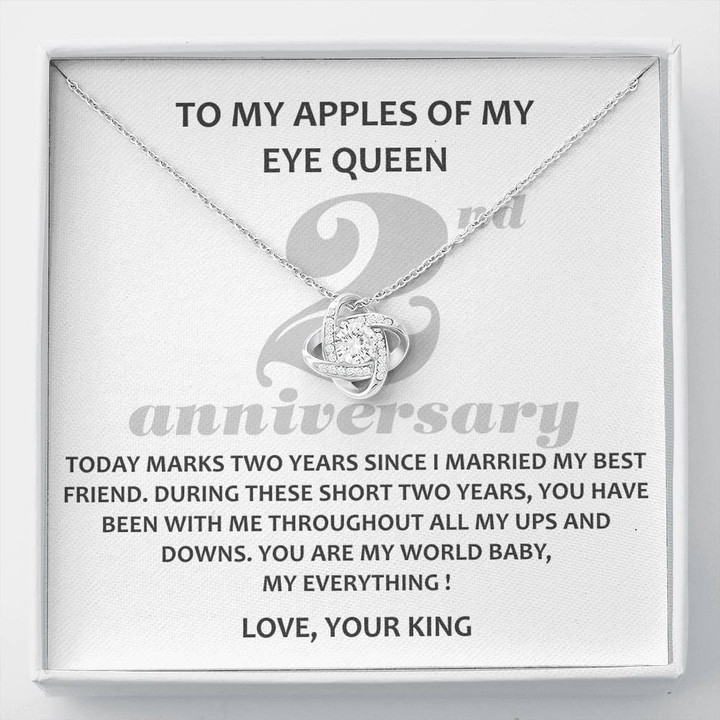 To My Apples Of My Eye Queen, 2 Year Anniversary Gift, Gift for Husband, Sentimental Anniversary Gift For Boyfriend - Buy Now