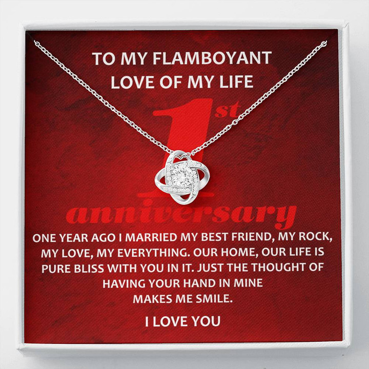 To My Flamboyant Love Of My Life To My Wife Necklace Anniversary Gift For Wife, Birthday Gift For Wife, Gift For Wife, Necklace For Wife, Gift For Wife Birthday