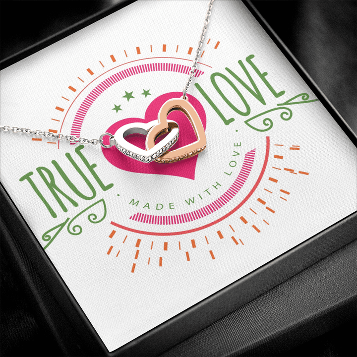Made with True Love, Two Hearts Necklace
