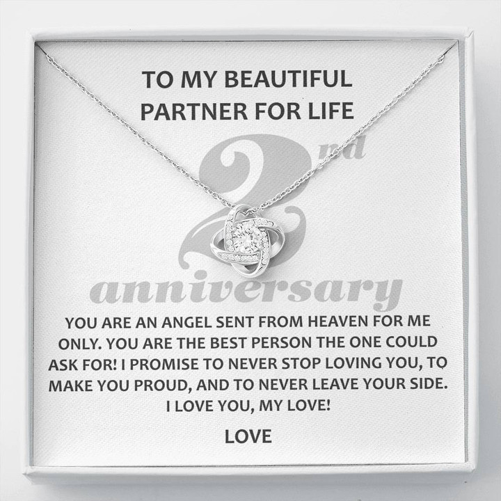 To My Beautiful Partner For Life, 2 Year Anniversary Gift, Gift for Wife, Sobriety Gift For Him - Buy Now