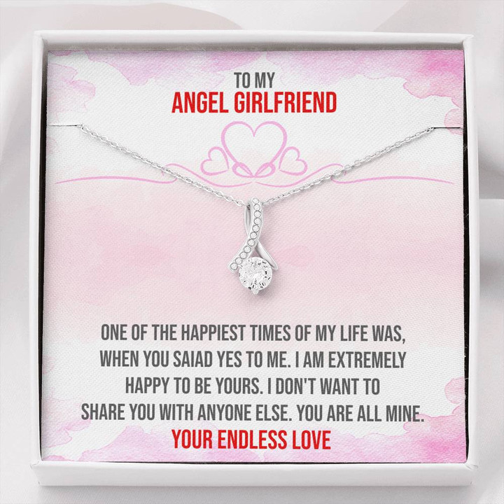 Angel Girlfriend,Love Gift,Girlfriend Birthday,Gift For Girlfriend,Christmas Gift Alluring Beauty Necklace