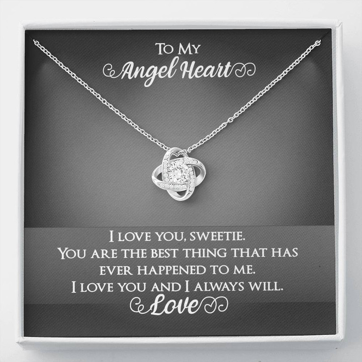 Love Knot Necklace, To My Soulmate, You Complete Me, Girlfriend Wife Gift, Girlfriend Wife Birthday Gift, Anniversary Gift For Wife