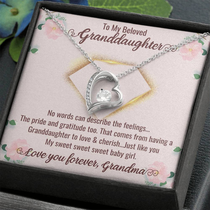 Granddaughter Necklace From Grandma, Heirloom Gift For Granddaughter, Grandmother Granddaughter Jewelry, Grandma and Granddaughter Gifts , Heart Necklace