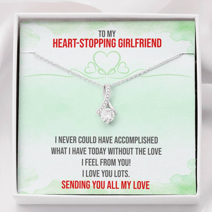 Heart-stopping Girlfriend,Birthday Gift For,Girlfriend Necklace Pendant,Girlfriend Jewelry,Christmas Gift Alluring Beauty Necklace