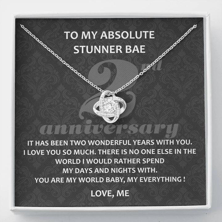 To My Absolute Stunner Bae, 2 Year Anniversary Gift for Him, 2nd Year Wedding Anniversary, One Year Sobriety Gift - Buy Now