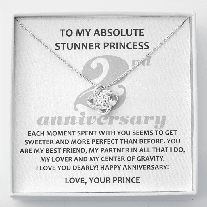 To My Absolute Stunner Princess, 2 Year Anniversary Gift, 2nd Year Wedding Anniversary, Wedding Anniversary Gifts - Buy Now