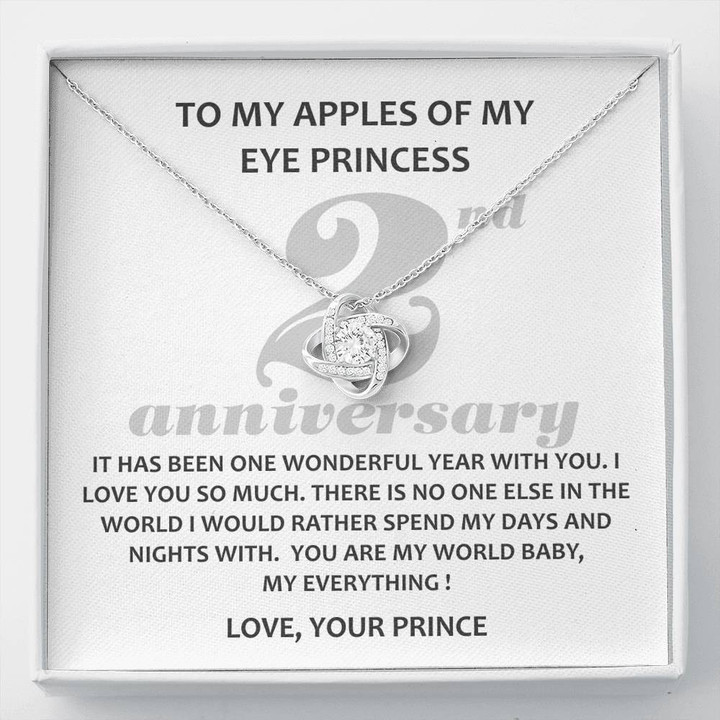 To My Apples Of My Eye Princess, 2 Year Anniversary Gift, Cotton Anniversary, Wedding Anniversary Gifts - Buy Now