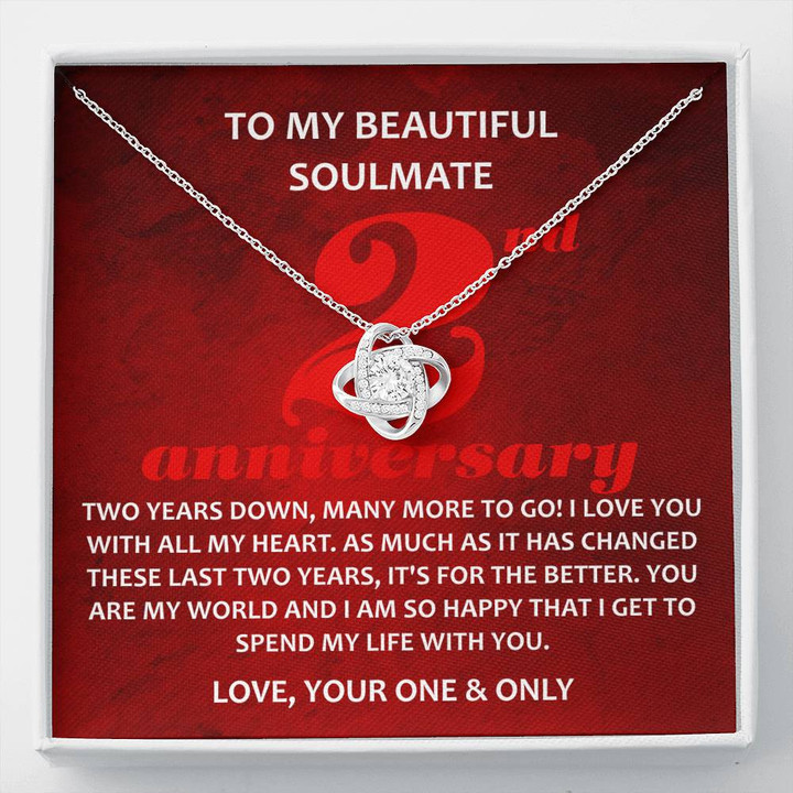 To My Beautiful Soulmate, 2 Year Anniversary Gift, Girlfriend, Sobriety Gift For Him - Buy Now
