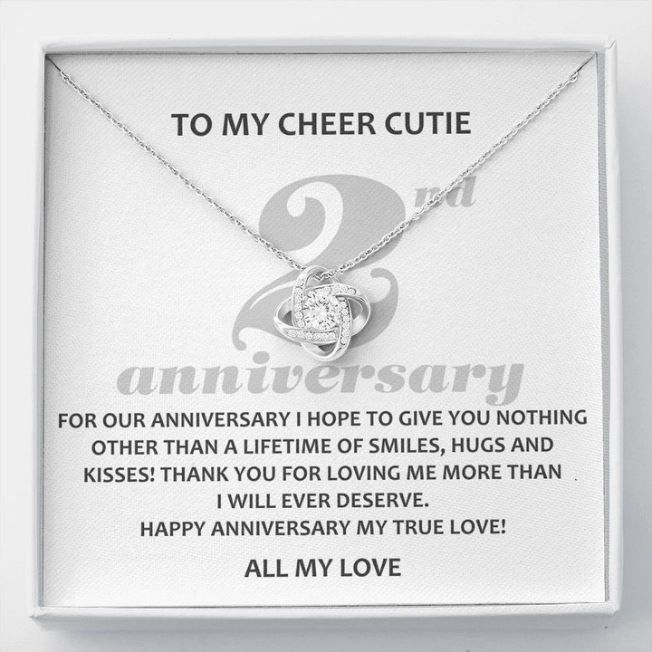 To My Cheer Cutie, 2 Year Anniversary Gift, Jewelry for Husband, Sentimental Anniversary Gift For Boyfriend - Buy Now