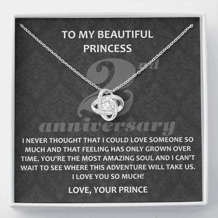 To My Beautiful Princess, 2 Year Anniversary Gift, Gift for Wife, Two Year Anniversary - Buy Now