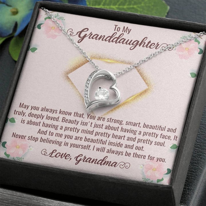 To My Granddaghter Meaningful Granddaughter Gift from Grandparents, Granddaughter Jewelry Gift, Granddaughter Necklace from Grandma and Grandpa, Keepsake , Heart Necklace