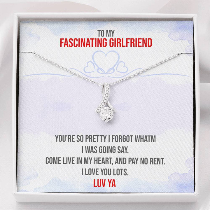 Fascinating Girlfriend,To My Girlfriend,Girlfriend Present,Anniversary Gifts,Christmas Gift Alluring Beauty Necklace
