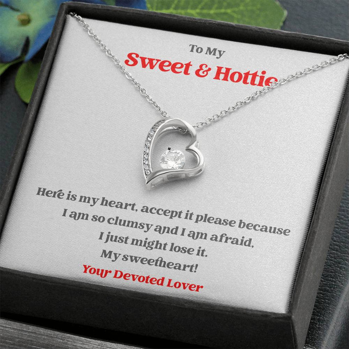 Necklace for My Future Wife, Engagement Gift for Future Wife, Sentimental Gift for Bride from Groom, Birthday Gift for Fiancee, Fiance Gift , Heart Necklace