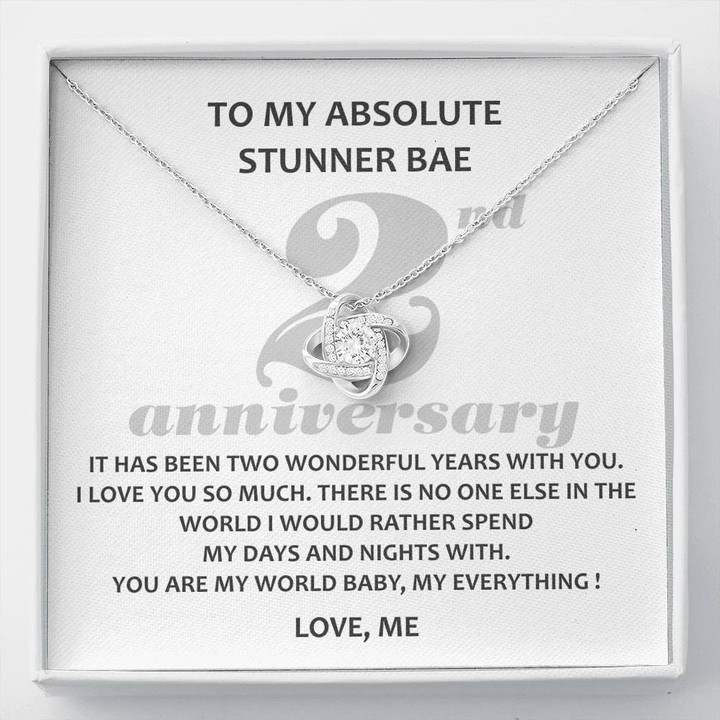 To My Absolute Stunner Bae, 2 Year Anniversary Gift for Him, 2nd Year Wedding Anniversary, Second Year Anniversary - Buy Now
