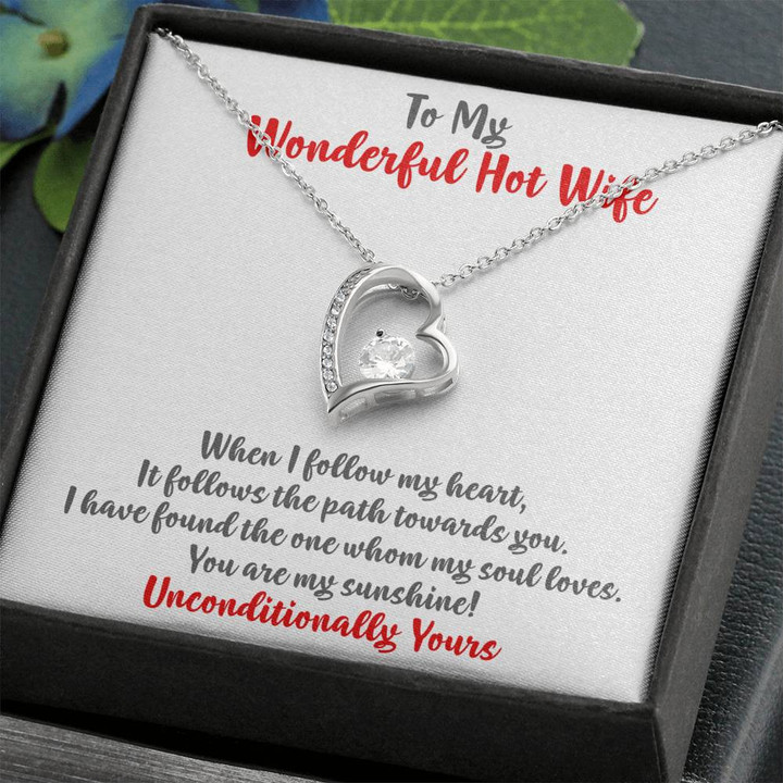 To My Wife Necklace, Necklace For Wife, Gift For Wife, Anniversary Gift For Wife, Birthday Gift For Wife, Gifts For Wife , Heart Necklace