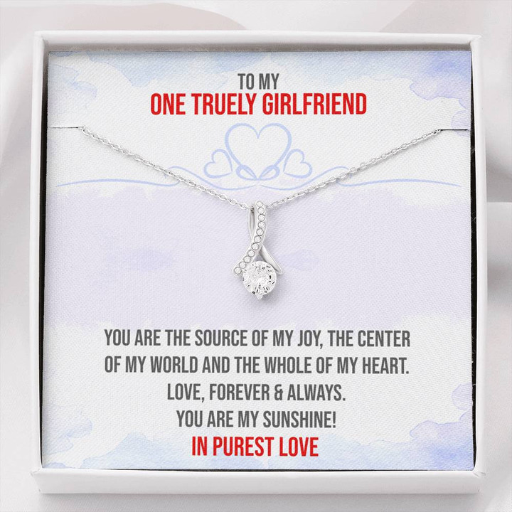One Truely Girlfriend,Future Wife,Soulmate Necklace,Anniversary Gifts,Christmas Gift Alluring Beauty Necklace