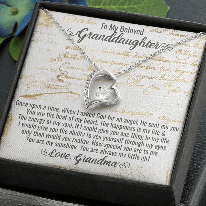 Granddaughter Christmas Gift, Granddaughter Gifts Sterling Silver, Irish Granddaughter Gifts, Valentine Gift For Granddaughter , Heart Necklace