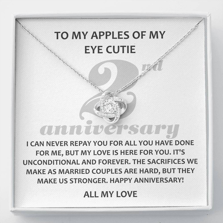 To My Apples Of My Eye Cutie, 2 Year Anniversary Gift, Boyfriend Cotton Anniversary, Two Year Dating Anniversary Gift for Him - Buy Now