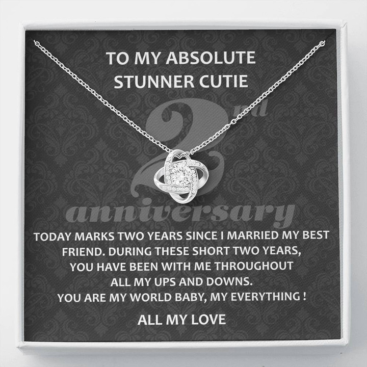 To My Absolute Stunner Cutie, 2 Year Anniversary Gift for Him, 2nd Year Wedding Anniversary, Sobriety Anniversary Gift - Buy Now