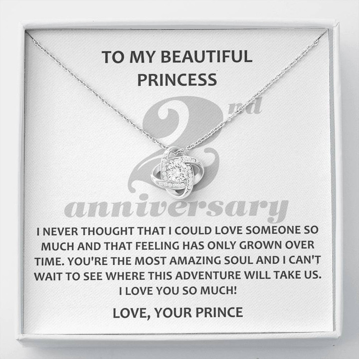 To My Beautiful Princess, 2 Year Anniversary Gift, Gift for Wife, Two Year Dating Anniversary Gift for Him - Buy Now